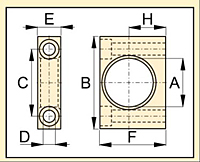 Dimensional Drawing Foot Mounting 