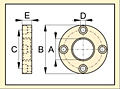 Dimensional Drawing Flange Mounting 